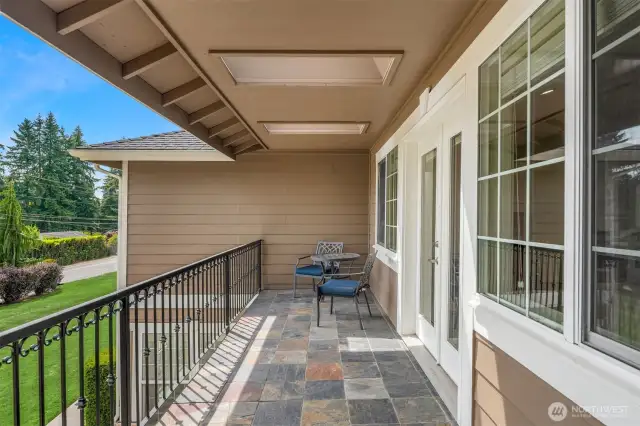 2nd floor primary suite balcony