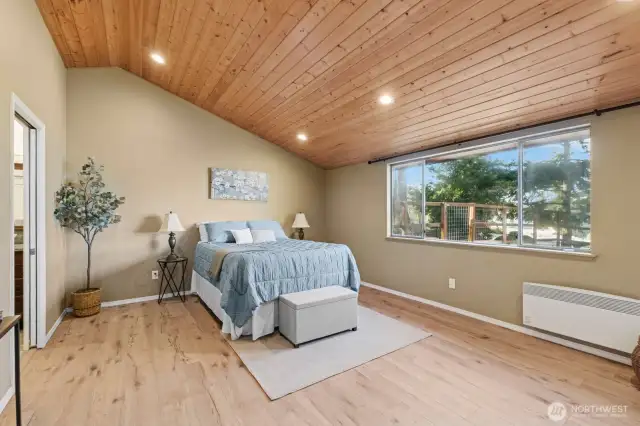 Spacious primary bedroom