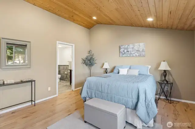 Spacious primary bedroom