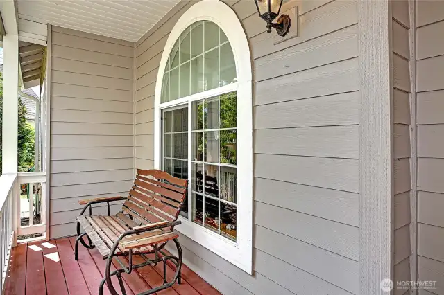 Spacious, covered front porch.