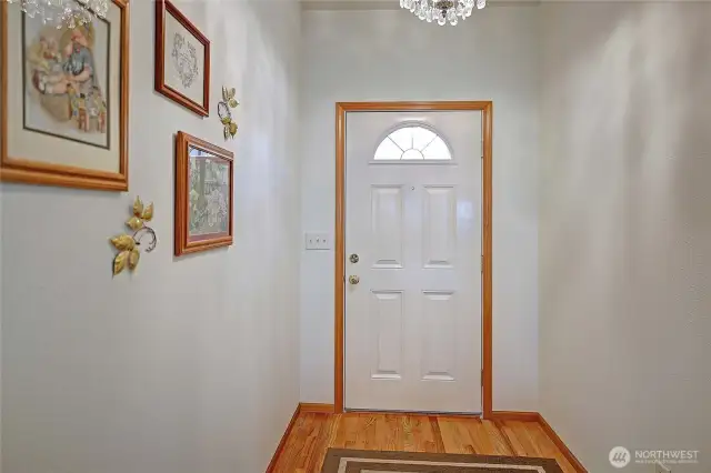 Large entryway with so much natural light.