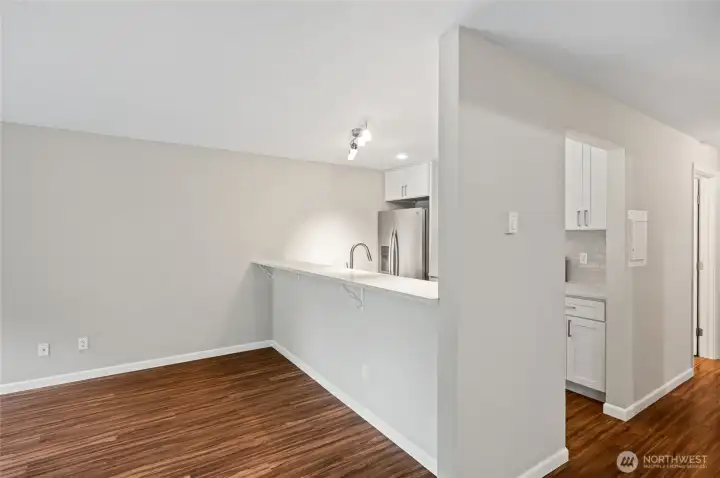 Add bar stools for additional seating