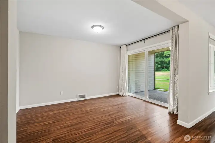 spacious dining, additional room for an office area