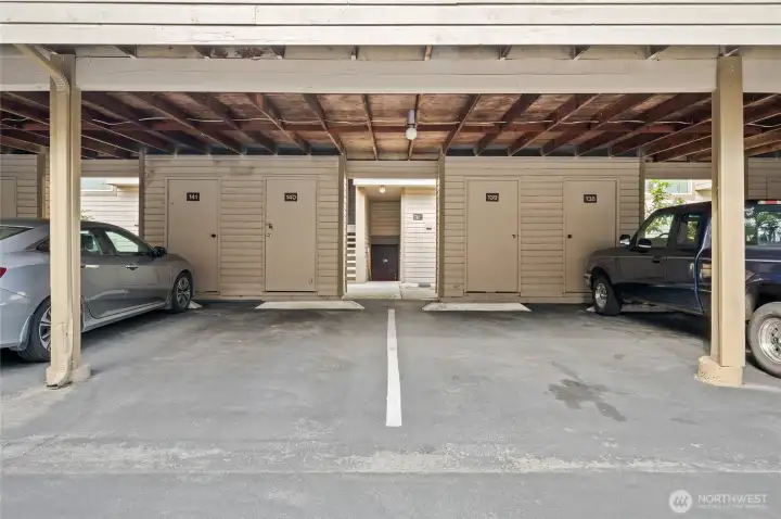 Parking with storage