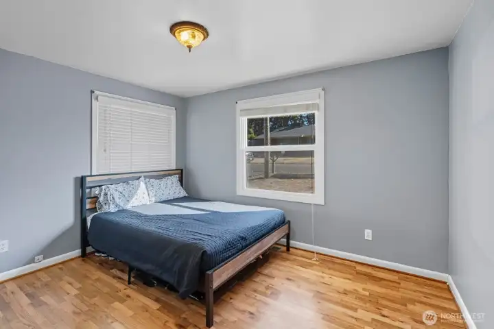Hardwood floors throughout majority of the home.