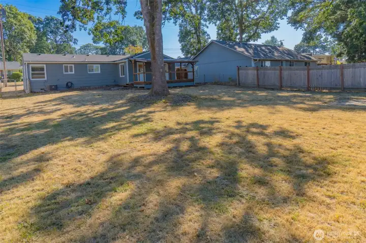 Great space to play a game of catch?  Garden?  Summer BBQ?