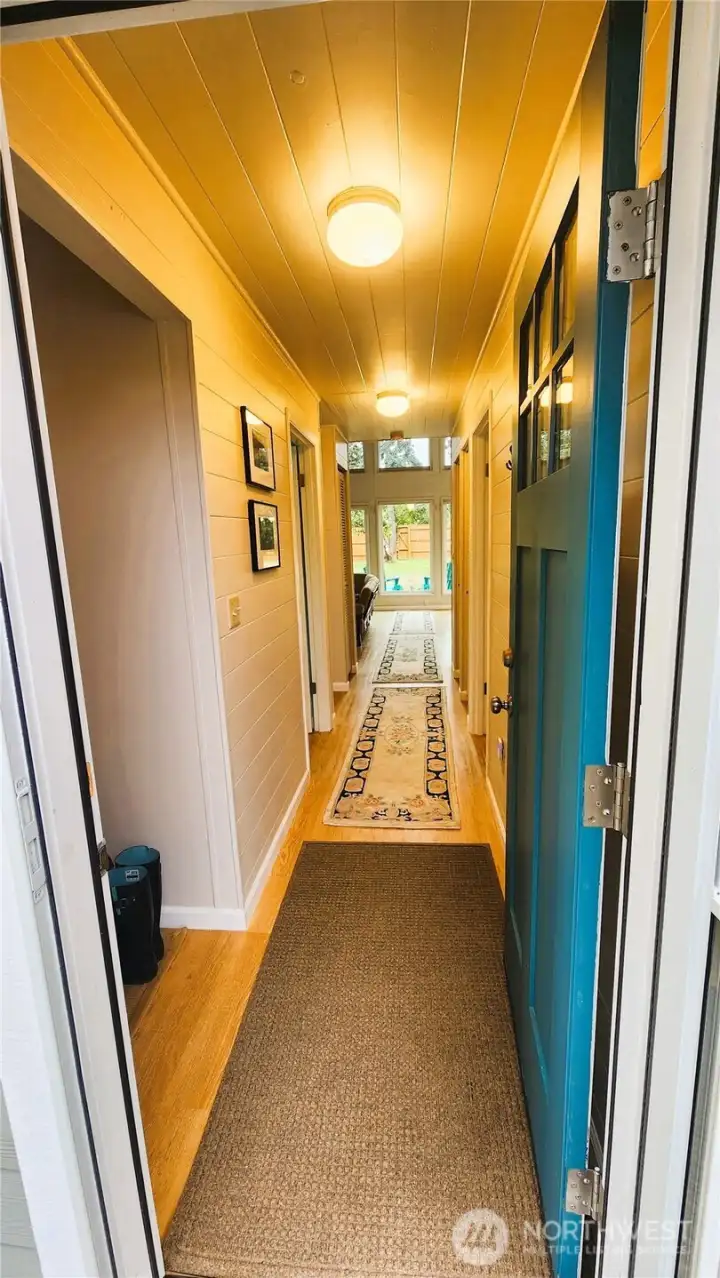 Looking down hallway form entrance