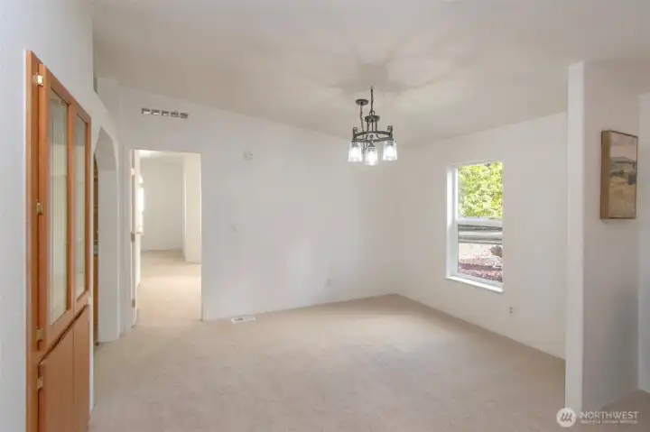 Dining Room & Entrance to Primary BR