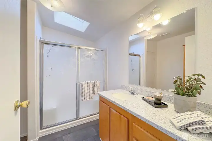 Primary Bathroom w/ Skylight