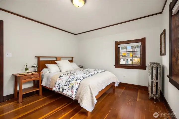 On the backside of the home, the 3rd bedroom has a walk-in closet and is privately set.