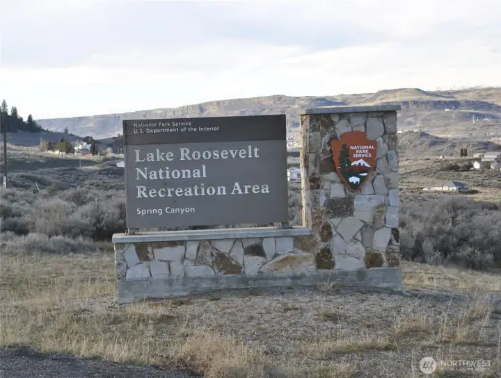 Spring Canyon boat launch and camping is very close