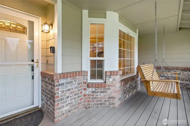 Front Porch with Swing