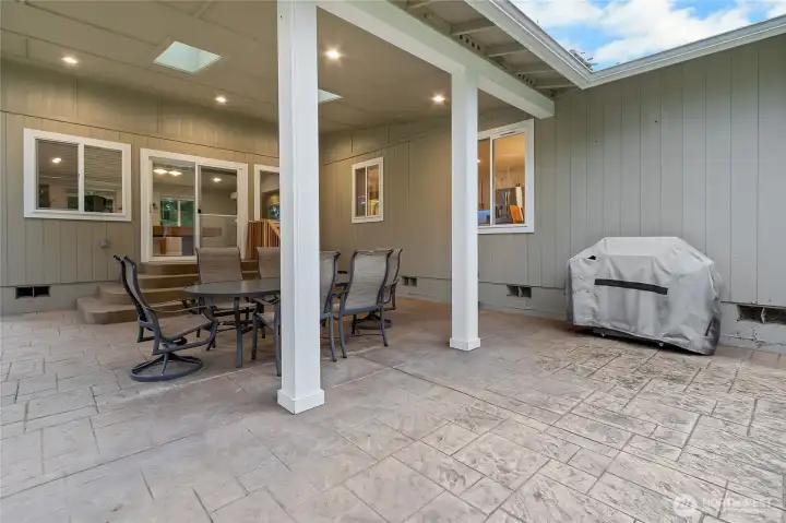 Custom Patio with Skylights