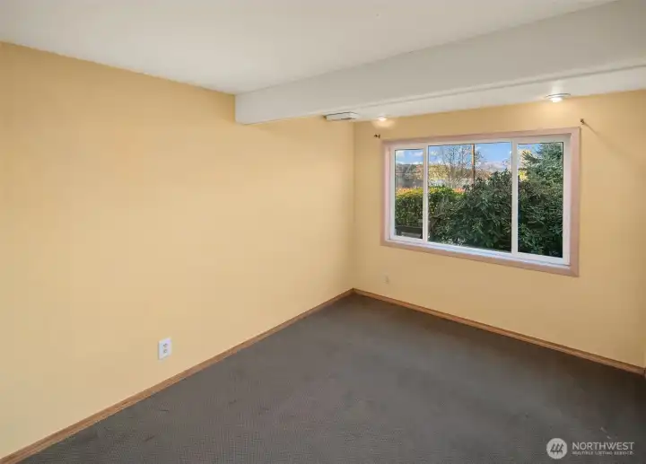 All the bedrooms have a great view of the garden and the outside.