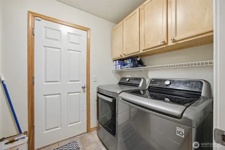 Laundry with plenty of storage space