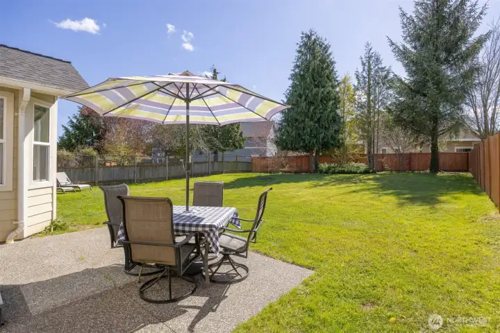Patio outside Second iving room.