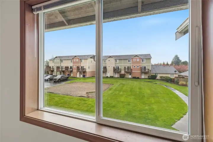 View from primary bedroom