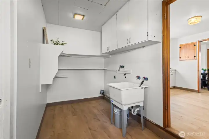 Laundry / Mud room through kitchen