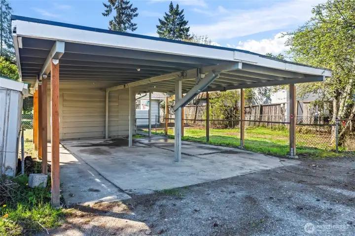 Carport fits 2 cars