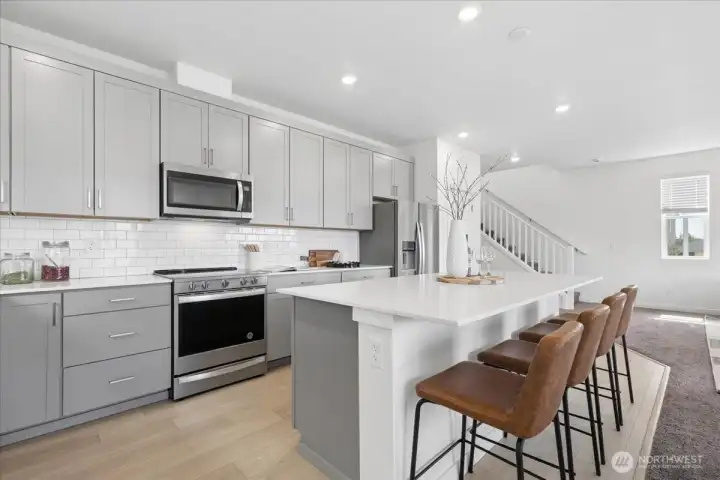 Kitchen with pantry