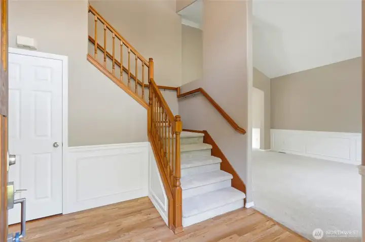 A large foyer.