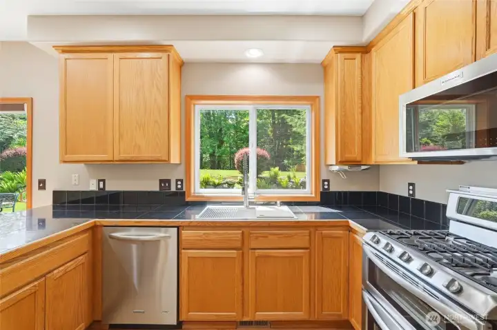 Watch the deer from your kitchen window.