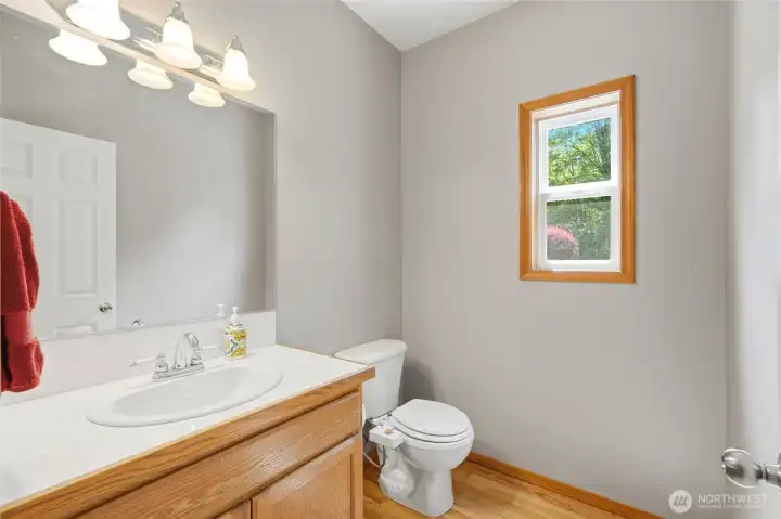 Downstairs half bath.