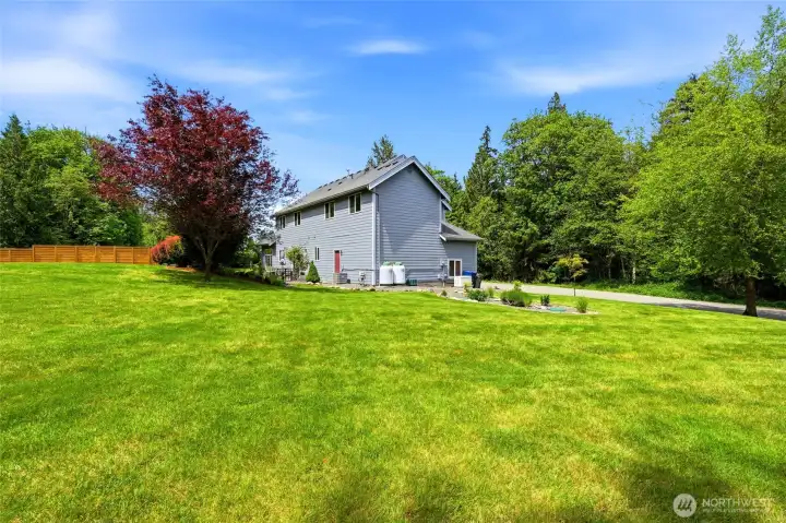 Acreage is flat and maintained!