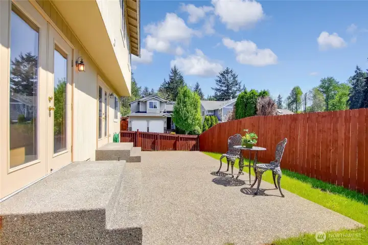 Huge patio view