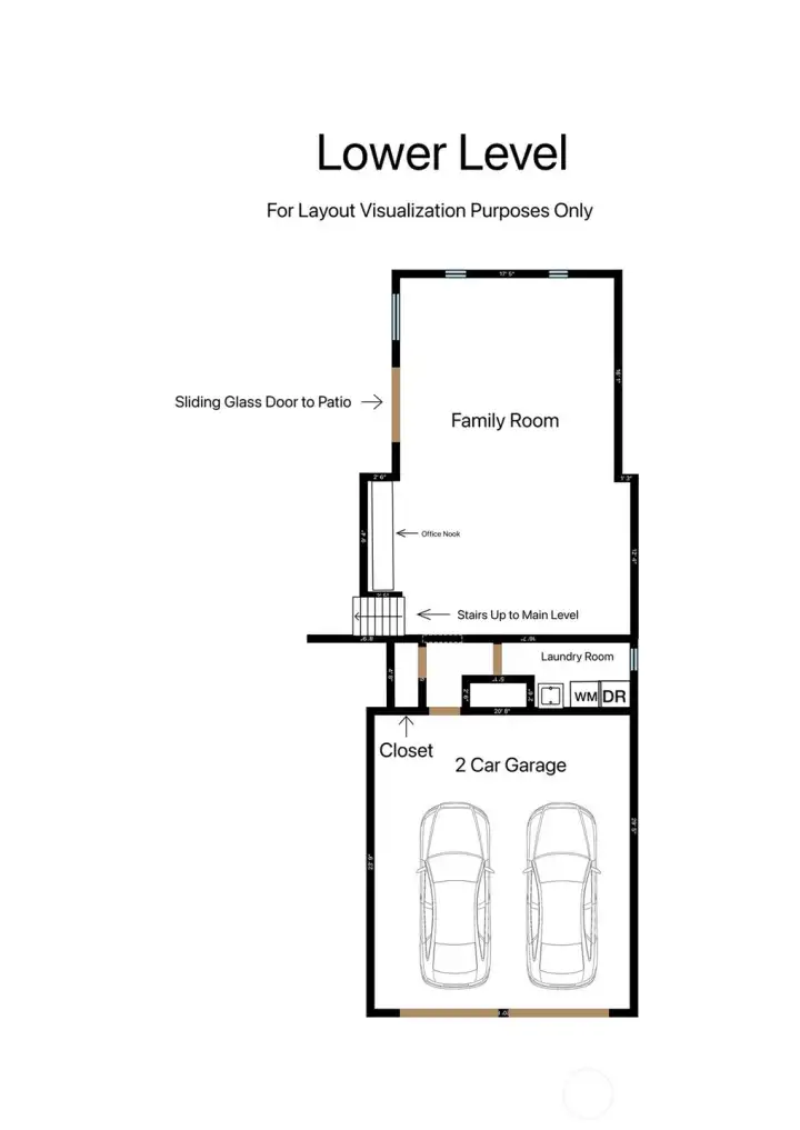 Lower-level floorplan. Lower-level floorplan.