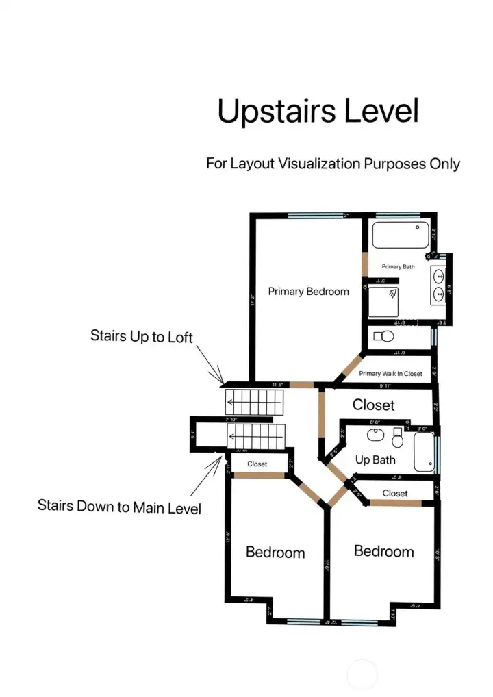 Third-level floorplan. Third-level floorplan.