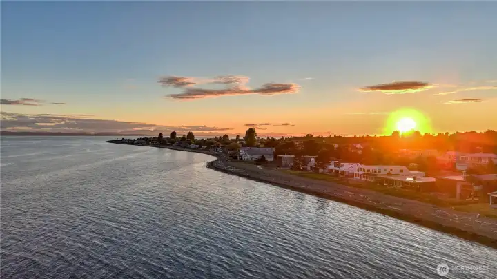 Enjoy a sunrise or sunset vista from your new home.