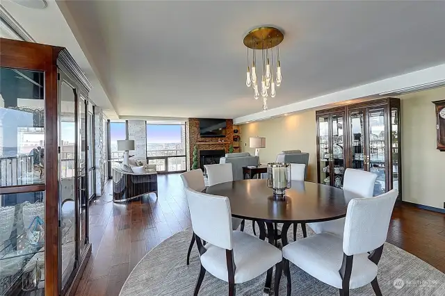 Looking back at the condo from the fully remodeled kitchen