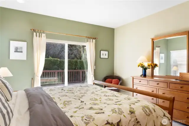 Another view of sliding doors in the largest of the en-suite bedrooms