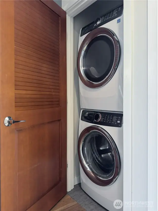 Laundry closet located on top floor