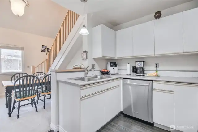 Kitchen has eating