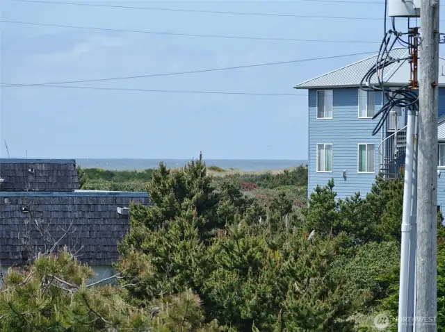 Close-up view of the Ocean from the Master Bedroom's Deck.