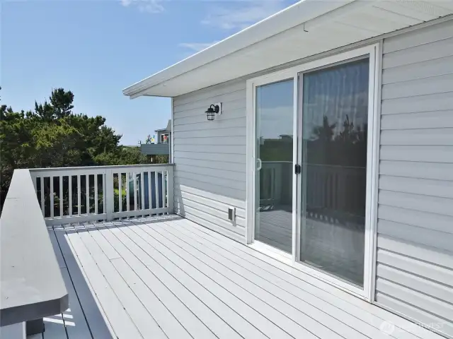 2nd-level: Rear Deck off the 2nd Bedroom.