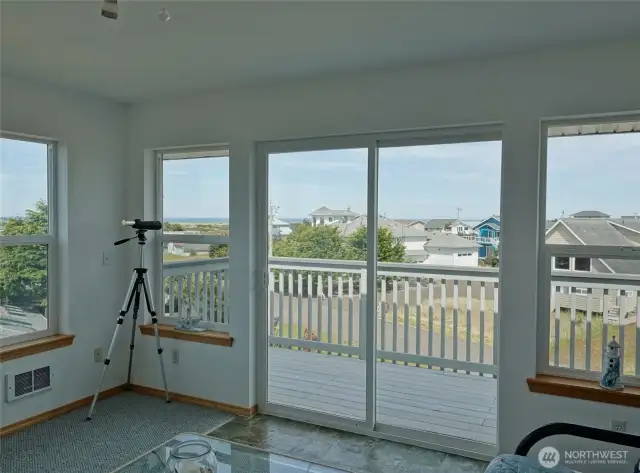 3rd-Level: Bedroom w/ slider to the Front Deck.