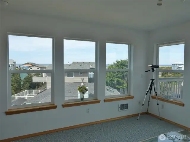 3rd-Level: Even more (partial) Ocean Views from the Bedroom.