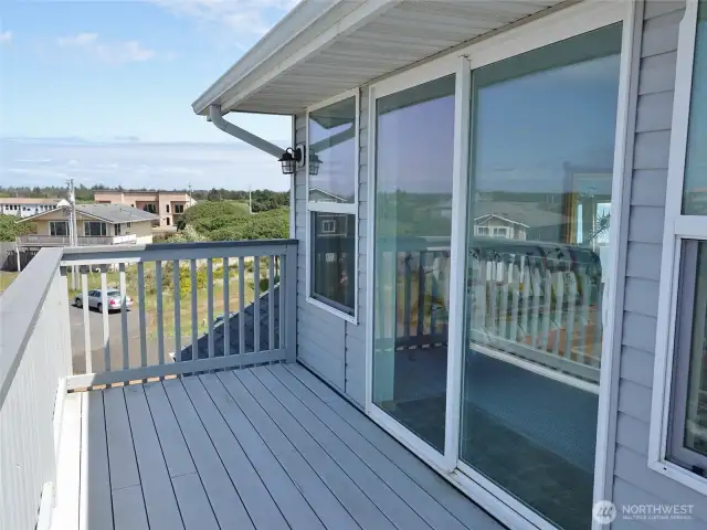 3rd-Level: Front Deck off the Bedroom.