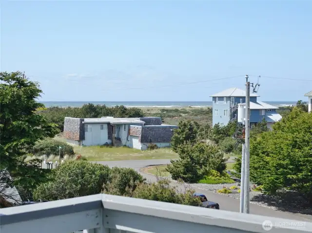 3rd-Level: Close-up view of these partial Ocean Views from the Front Deck.