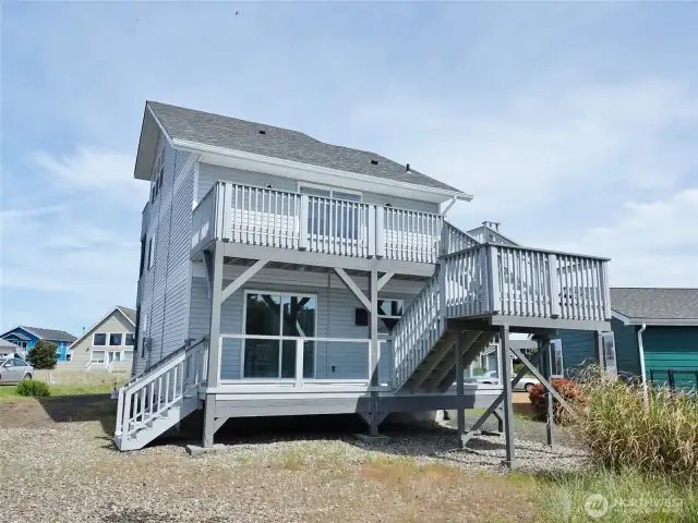 Rear of the home.