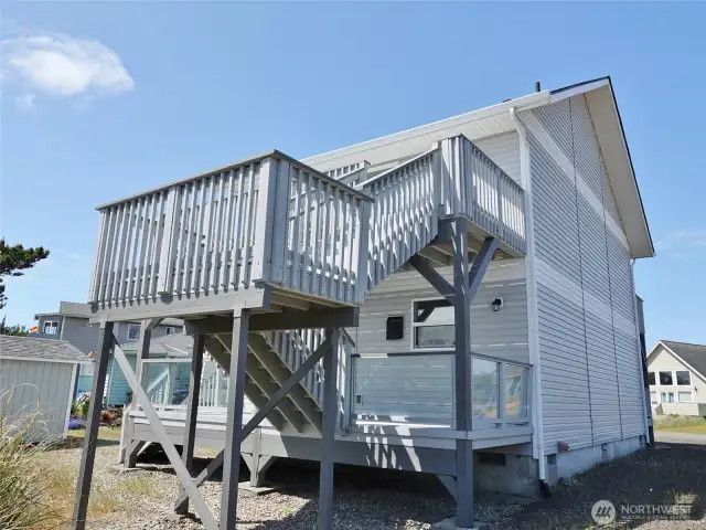 Rear of the home.