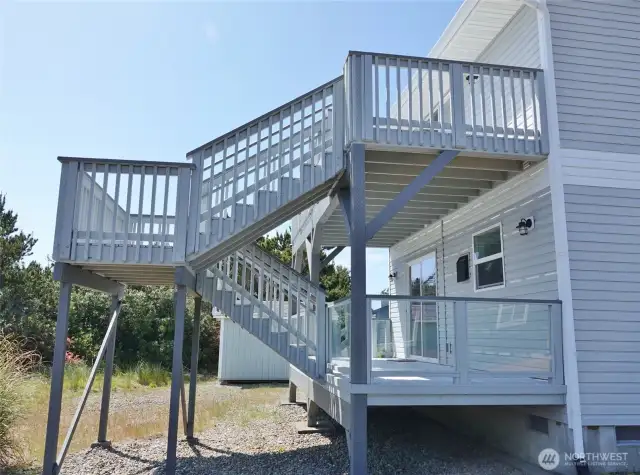 Dual Decks in the back of the home.