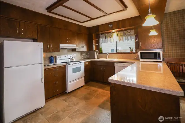 Well-proportioned kitchen & all appliances are included.