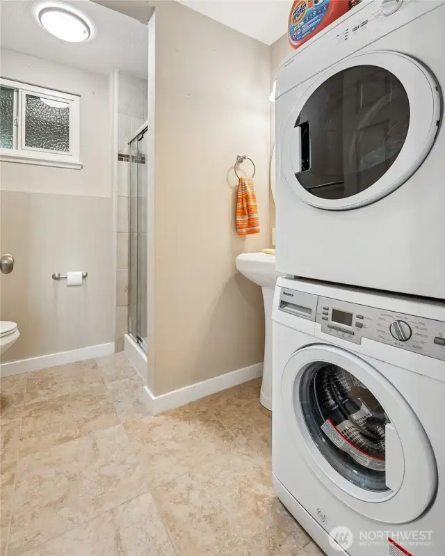 Laundry & 3/4 Bath on Lower Level