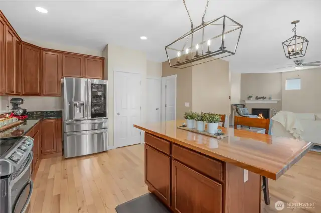 Beautiful Cherry Butcher block Island top