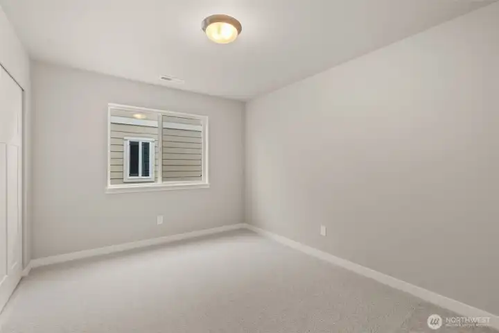 Third bedroom also with reach-in closet and pre-wired for internet.