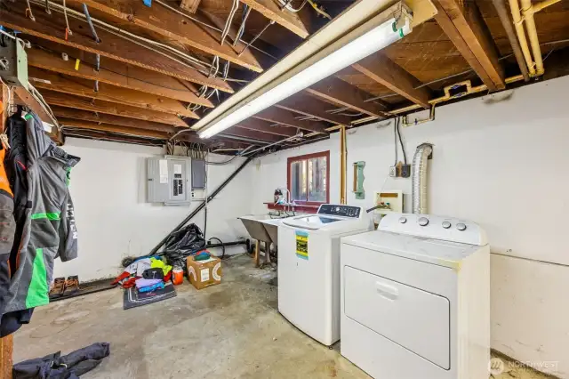 Laundry room in the basement
